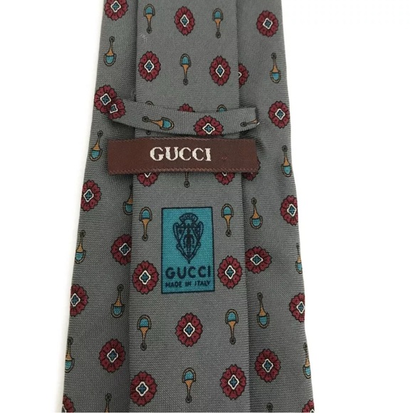Authentic GUCCI Silk 100% Tie MultiColor - Picture 8 of 9